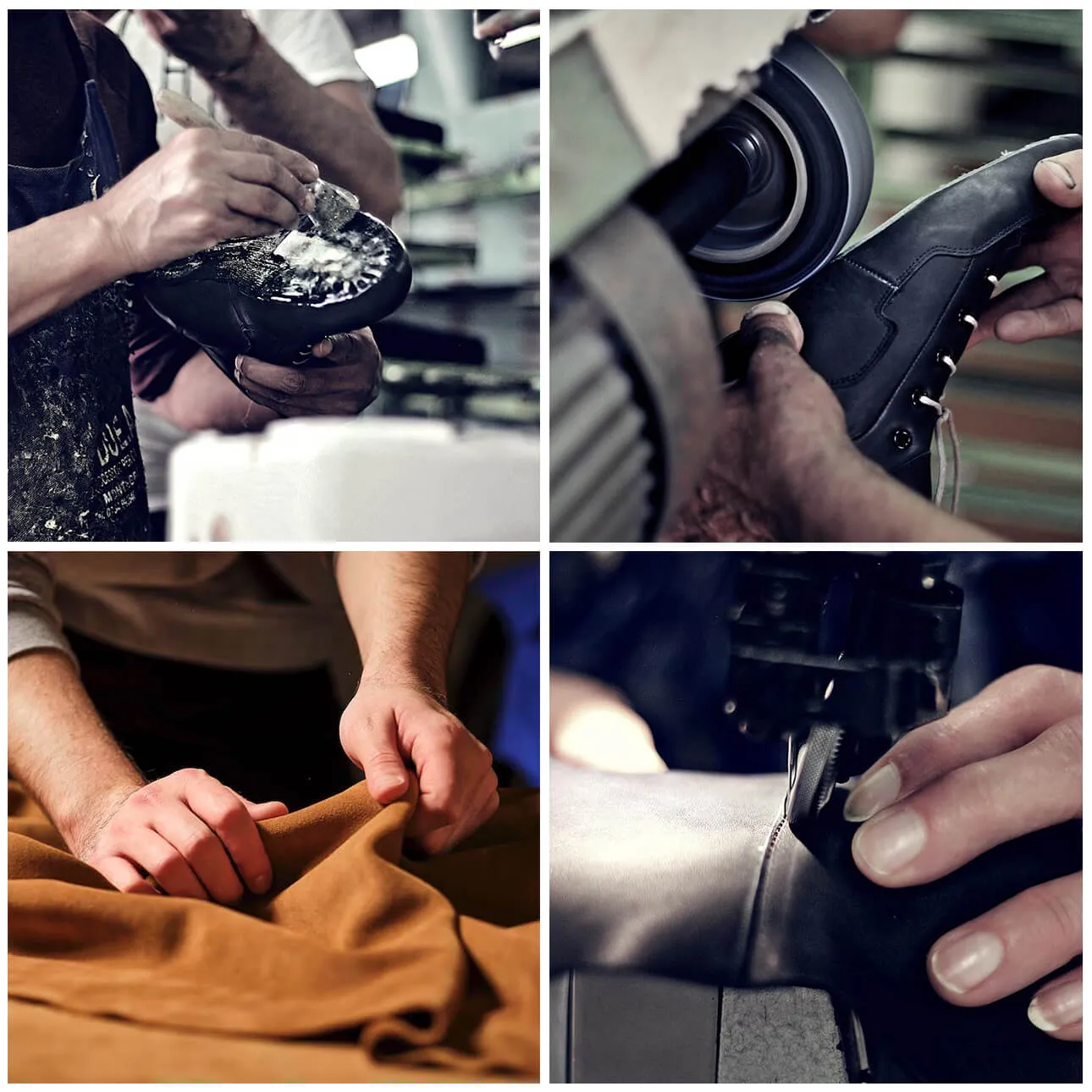 Italian artisans crafting footwear by hand, as shown on the original Rawkz website