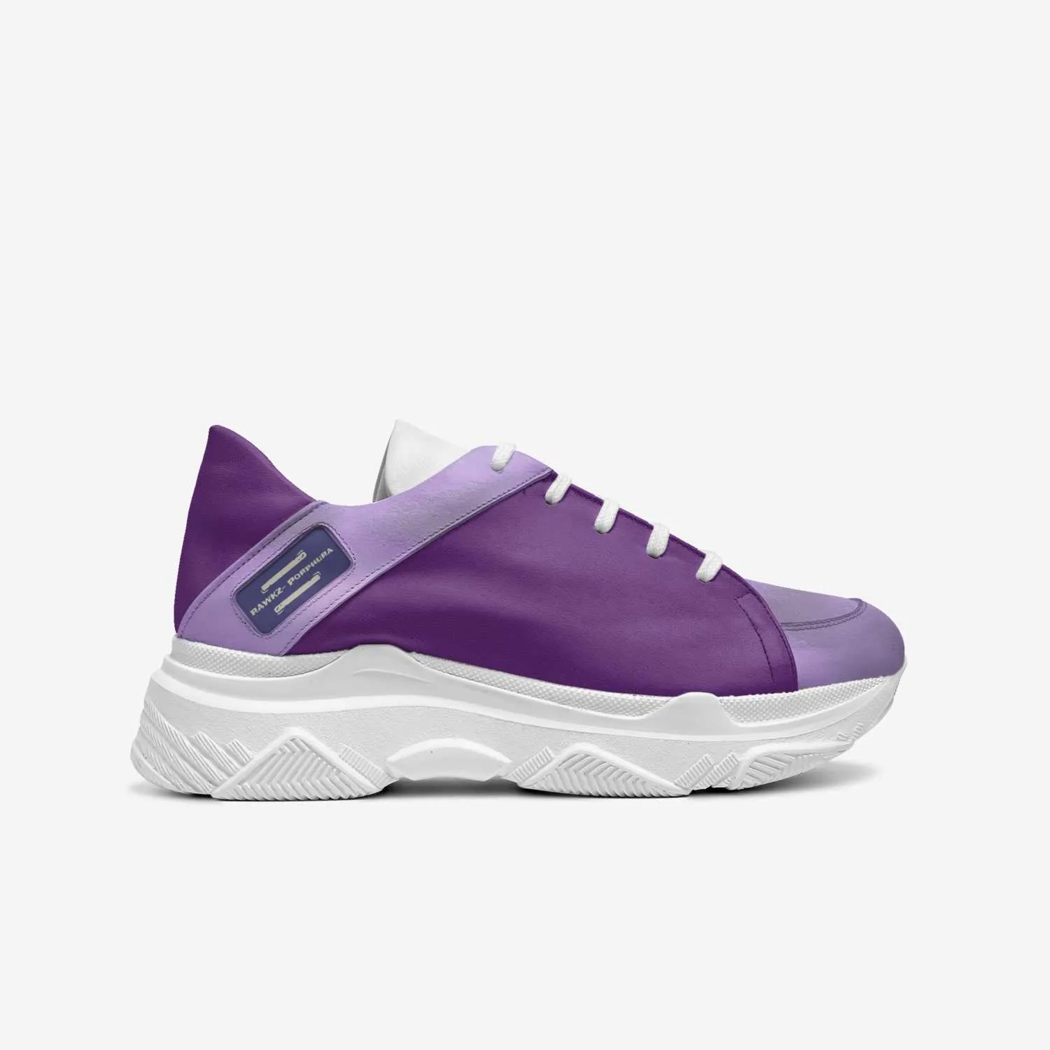 Side view of the RAWKZ Porphura sneaker